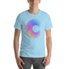 Elegant Twist: camiseta con diseño de círculo en espiral en 3D