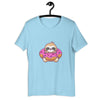Sloth with Doughnut Balloon Cartoon T-Shirt