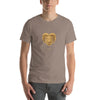 Camiseta de algodón con zodiaco Aries dorado