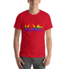 Camiseta de amor vibrante con colores de la bandera LGBT