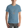 Astrology Illustration with Planets on Cotton T-Shirt