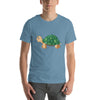Cartoon-Style Turtle with Green Shell Side View Tee