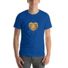 Camiseta de algodón con zodiaco Aries dorado
