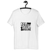 Peace Love Violin Black and White Sign T-Shirt