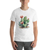 Watercolor Cactus Design Cotton T-Shirt