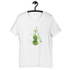 Camiseta con diseño de instrumento de violín inspirada en la primavera