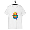 Love Unites Rainbow Hand Heart: LGBT Pride T-Shirt
