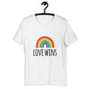 Love Wins Rainbow Sketch Design: LGBT Pride T-Shirt