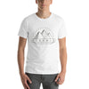Graphic Symbol Line Art Pyramid T-Shirt: Vector Illustration Design