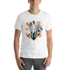 Black and Orange Abstract T-shirt