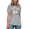Meow-mantic Duo Love Cats Sketch T-Shirt for Couples