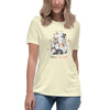 T-shirt d'animaux de bande dessinée d'amour Doodle: conception drôle de chat, de chien et de lapin