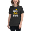 Expressive Crazy Cat Lady Typography T-Shirt