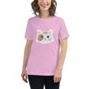 Camiseta adorable Meow Fanny con lindas caras de gatos