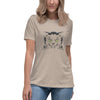 Cat Couture T-shirt graphique à la mode avec visage de chat