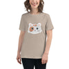 Camiseta adorable Meow Fanny con lindas caras de gatos