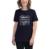 Flower Power T-Shirt with Positive Saying and Floral Design
